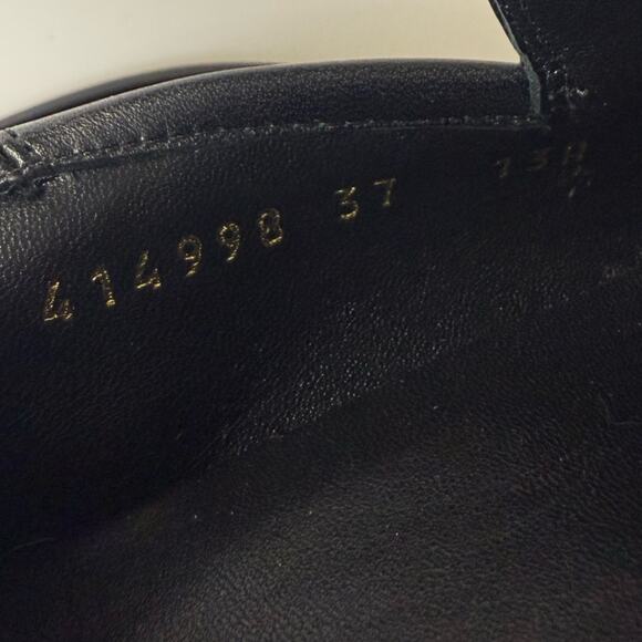 Gucci Brixton Leather Horsebit Loafers Black EU 37 - Picture 12 of 12